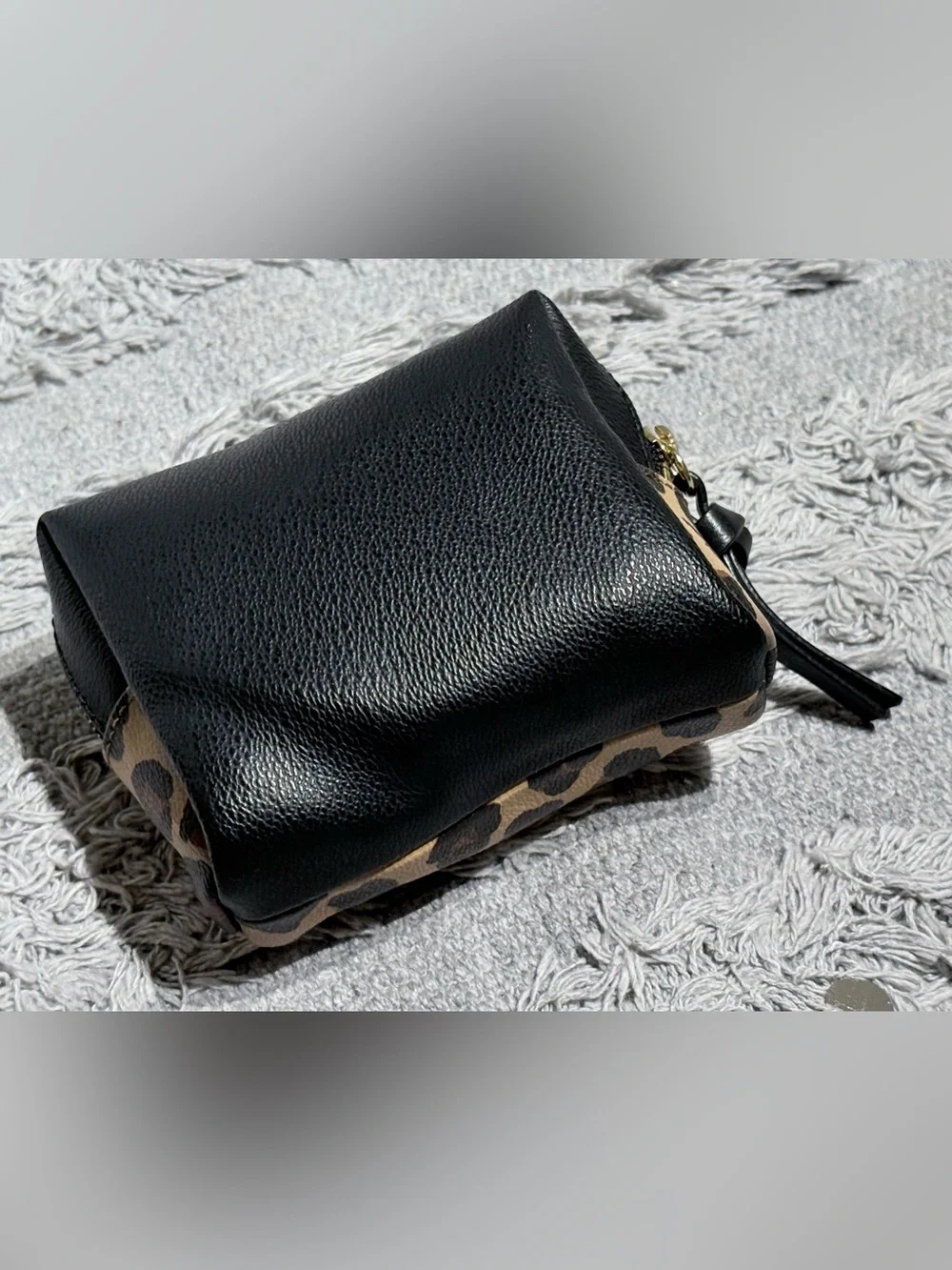 Tory Burch Leopard Print Mini Cosmetic Pouch